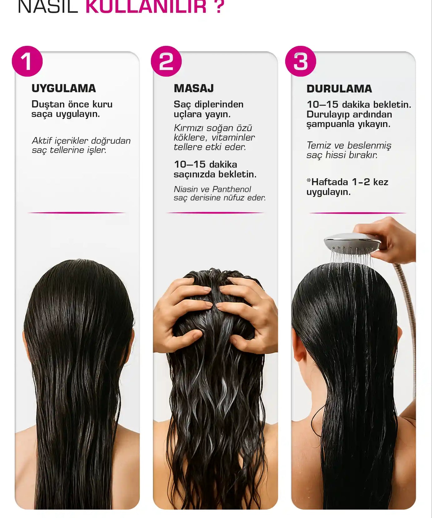 let it VIBE BACK Kırmızı Soğan Özlü Dökülme Karşıtı Saç Bakım Seti 3’lü – Şampuan 400 ml+Maske 275 ml+Serum 100 ml